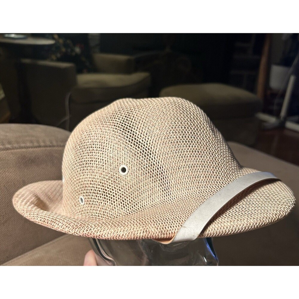 Vintage Tropical Ventures Bowler Pith Helmet Safari Sun Hat Adjustable USA FL